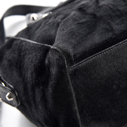 Balenciaga Chevre Pony Hair Classic Hardware Box Bag Black 11 of 12