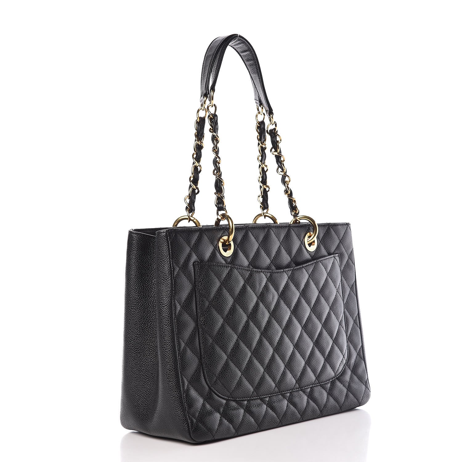 Chanel Caviar Quilted Grand Shopping Tote GST Black 3 of 9