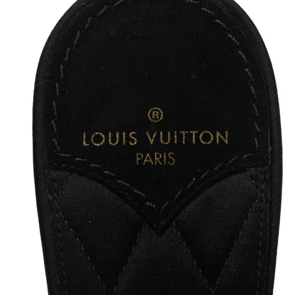 Louis Vuitton Marabou Crystal LV Marilyn Flat Mule 37 Black 7 of 9
