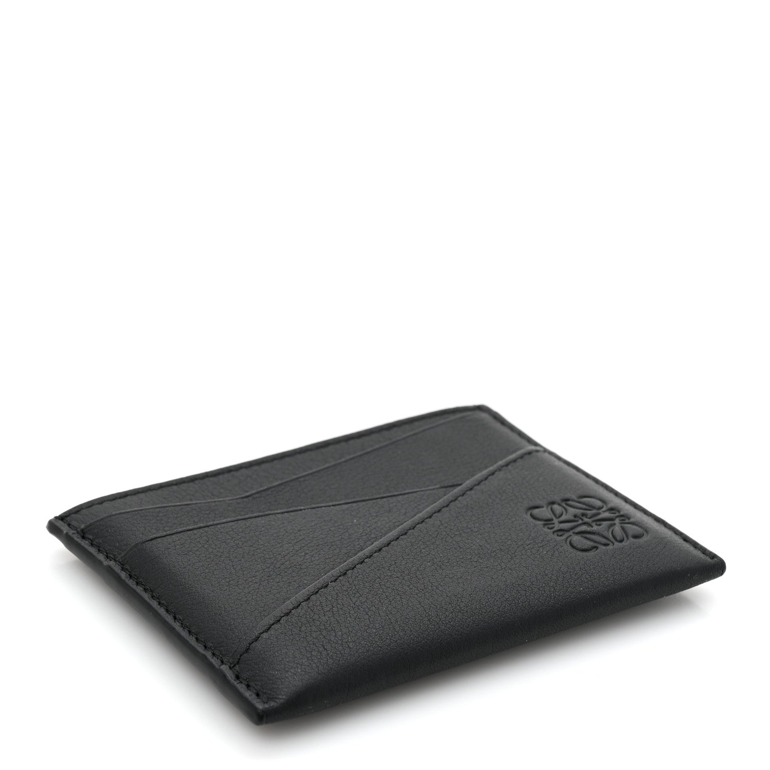 Loewe Calfskin Puzzle Card Holder Black 4 of 8