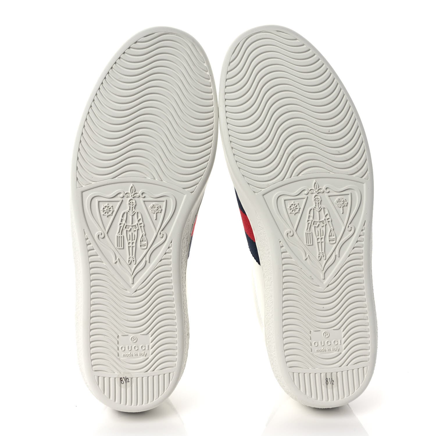 Gucci Miro Soft Calfskin Ayers Web Mens Ace Sneakers 8.5 White Blue 6 of 9