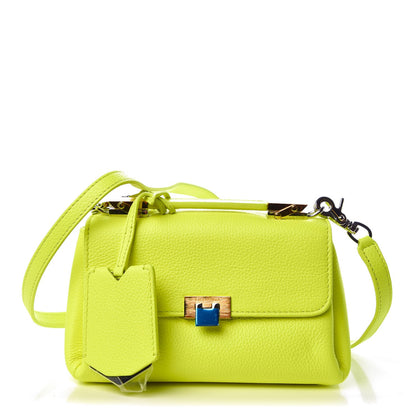Balenciaga Grained Calfskin Le Dix Nano Soft Cartable Jaune Fluo 1 of 7
