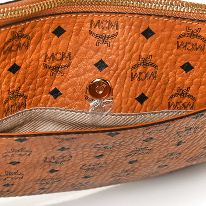 MCM Visetos Crossbody Pouch Cognac 10 of 12