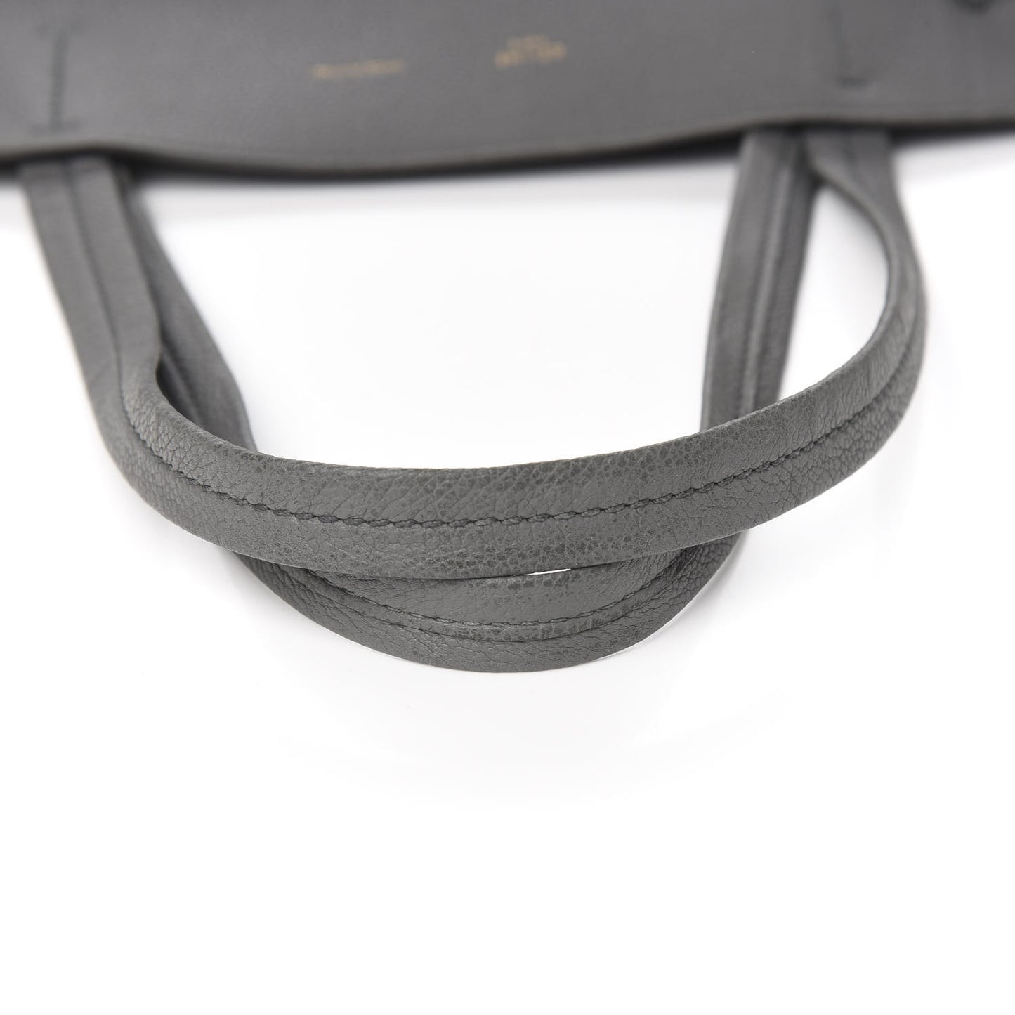 Soft Grained Calfskin Small Belt Cabas Phantom Medium Grey
