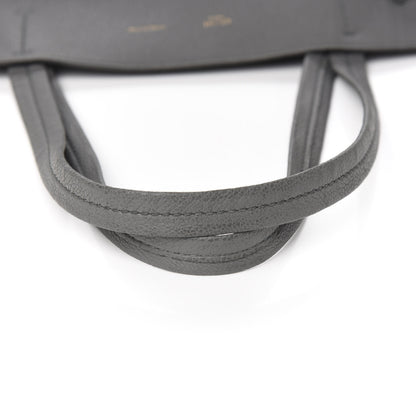 Celine Soft Grained Calfskin Small Belt Cabas Phantom Medium Grey 6 of 11