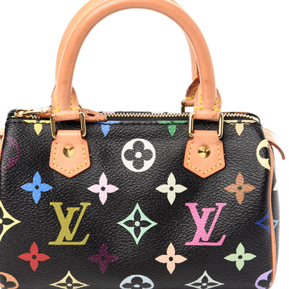 Louis Vuitton Monogram Multicolor Mini Sac HL Speedy Black 9 of 9