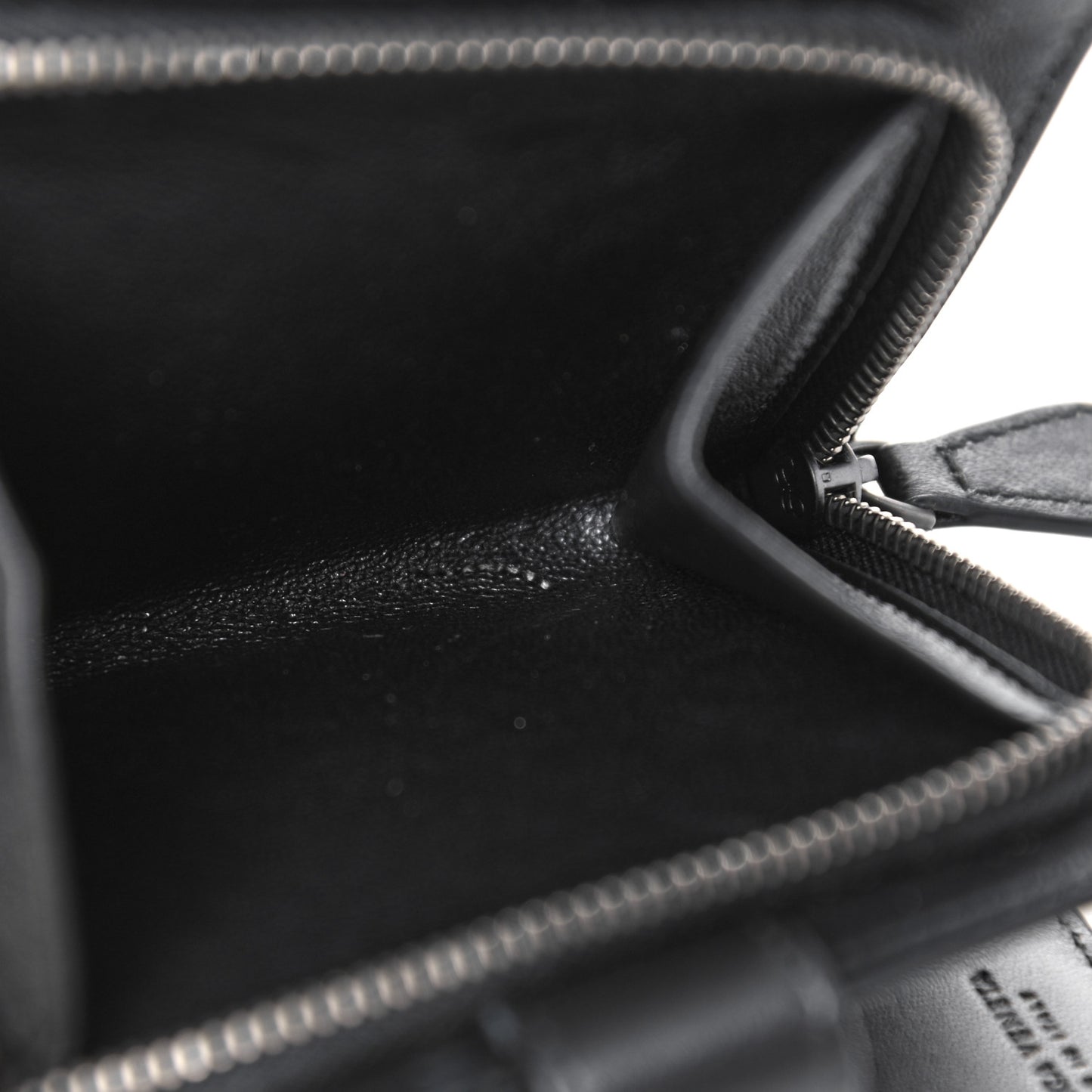 Nappa Intrecciato French Flap Wallet Black