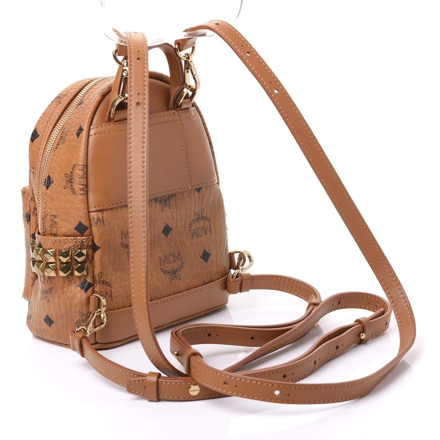 Visetos Side Stud X-Mini Stark Bebe Boo Backpack Cognac