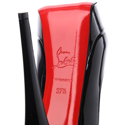 Christian Louboutin Patent Lady Peep 150 Pumps 37.5 Black 7 of 10