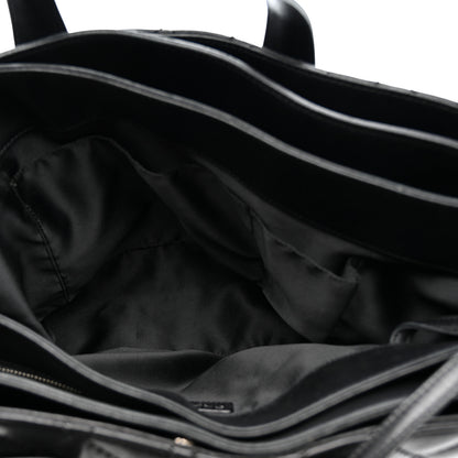 Chanel Lambskin Quilted Easy Carry Shopping Tote Black 7 of 17