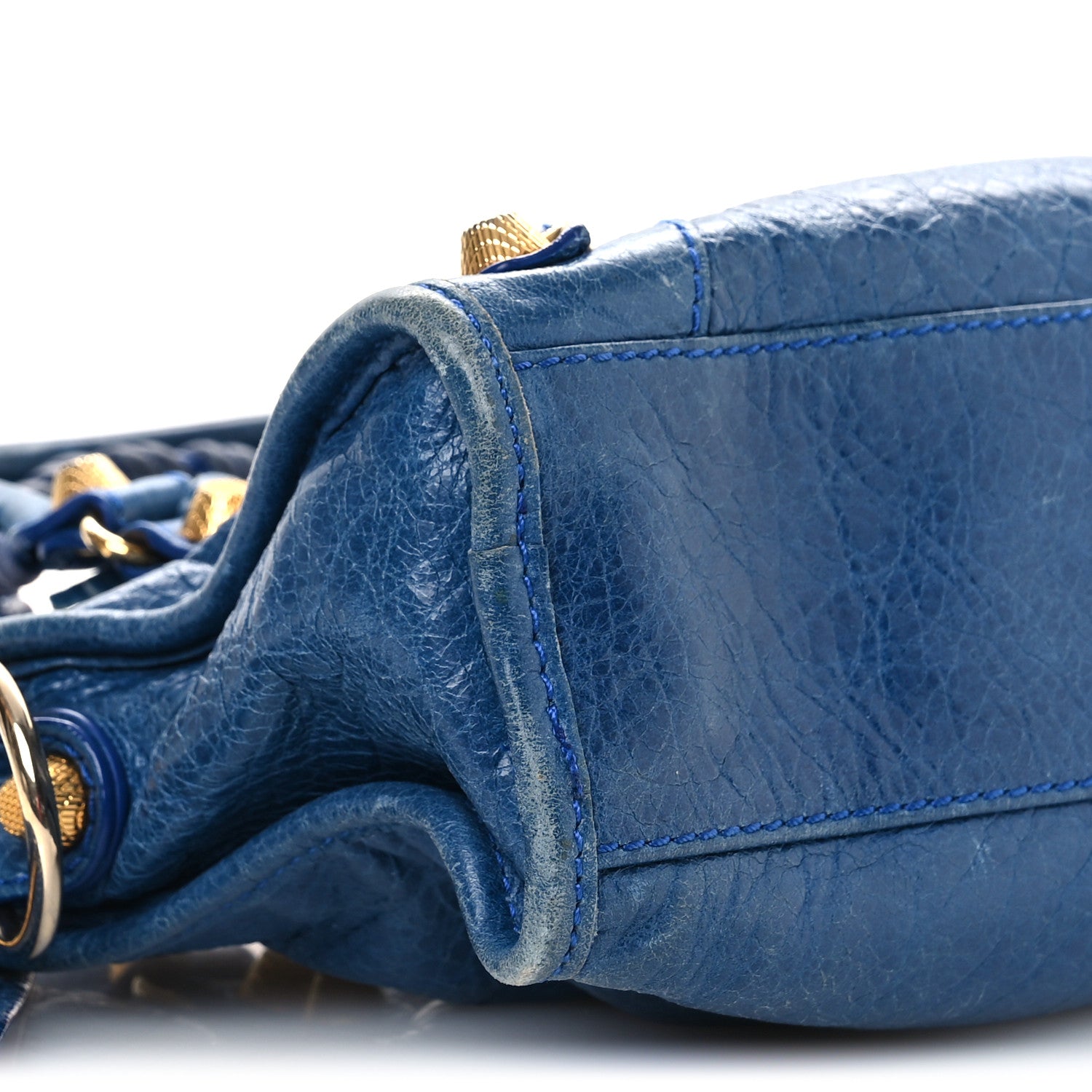 Balenciaga Agneau Giant 12 Gold Hardware Mini City Bleu Lazuli 10 of 14