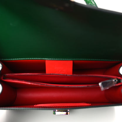 Christian Louboutin Alligator Embossed Calfskin Elisa Top Handle Bag Canopee Rainbow 5 of 12