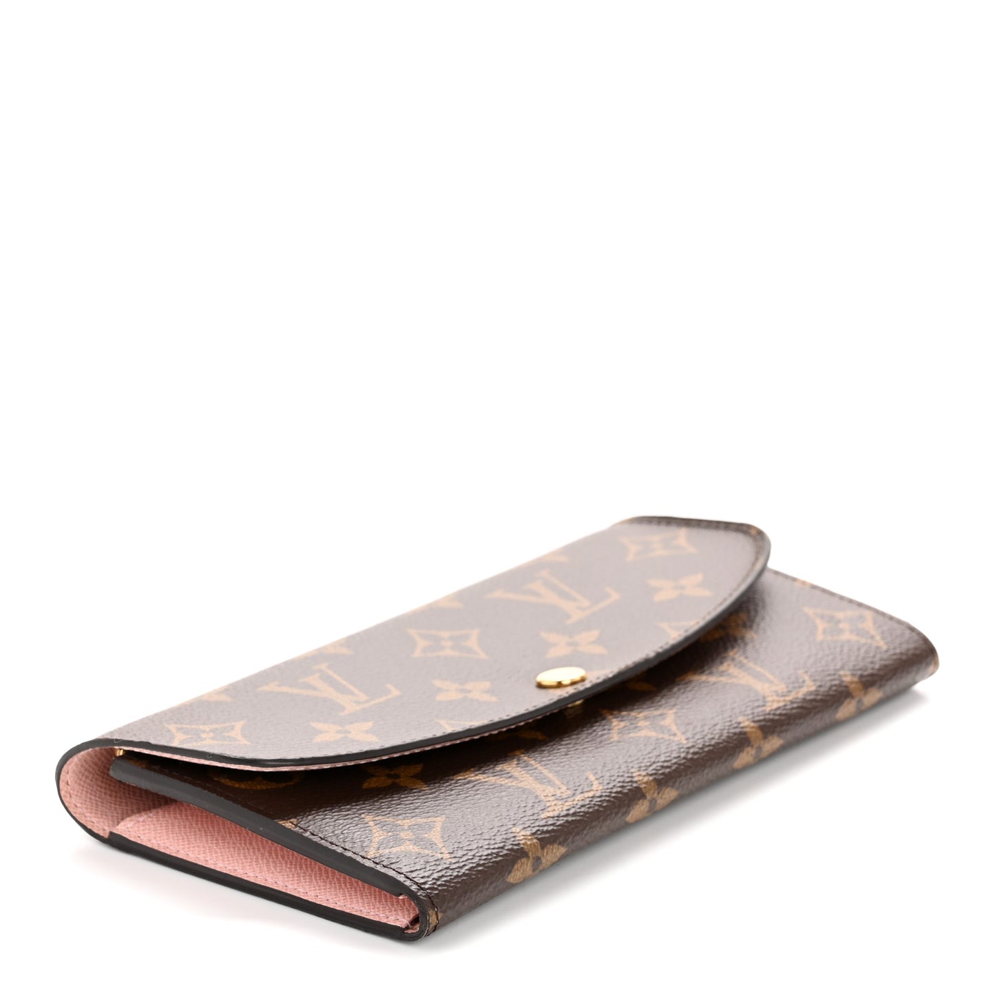 Monogram Emilie Wallet Rose Ballerine