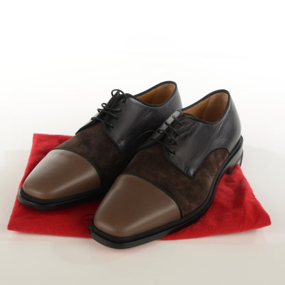 Christian Louboutin Suede Lambskin Bruno Orlato Mens Flat Oxfords 40 Brown 8 of 8