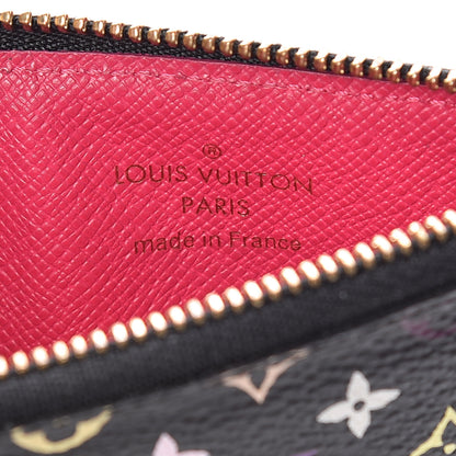 Louis Vuitton Monogram Multicolor Key Pouch Black Grenade 6 of 8