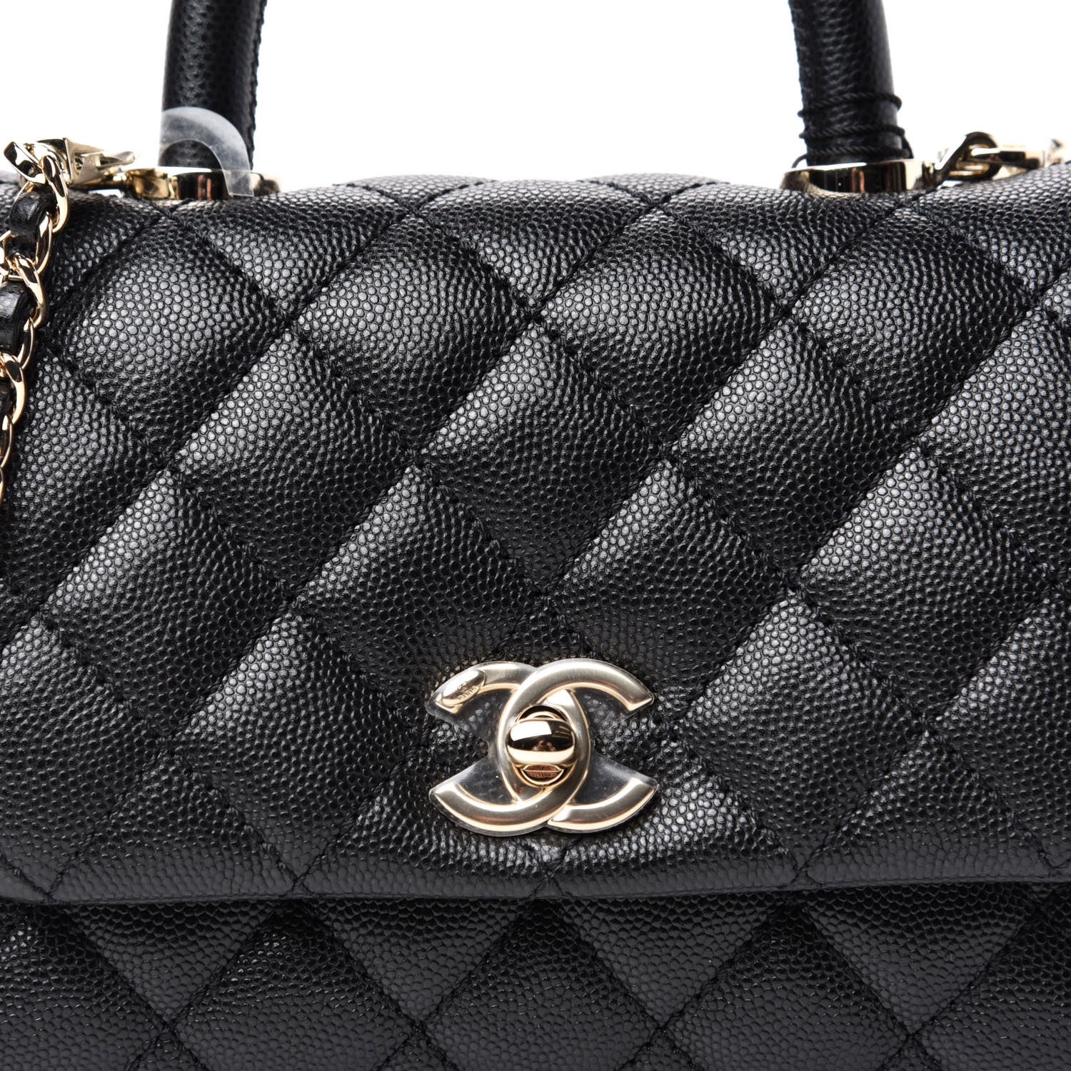 Chanel Caviar Quilted Extra Mini Coco Handle Flap Black 9 of 9