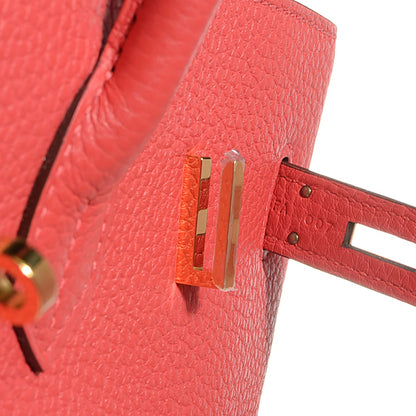 Hermes Taurillon Clemence Birkin 35 Rouge Pivoine 19 of 23