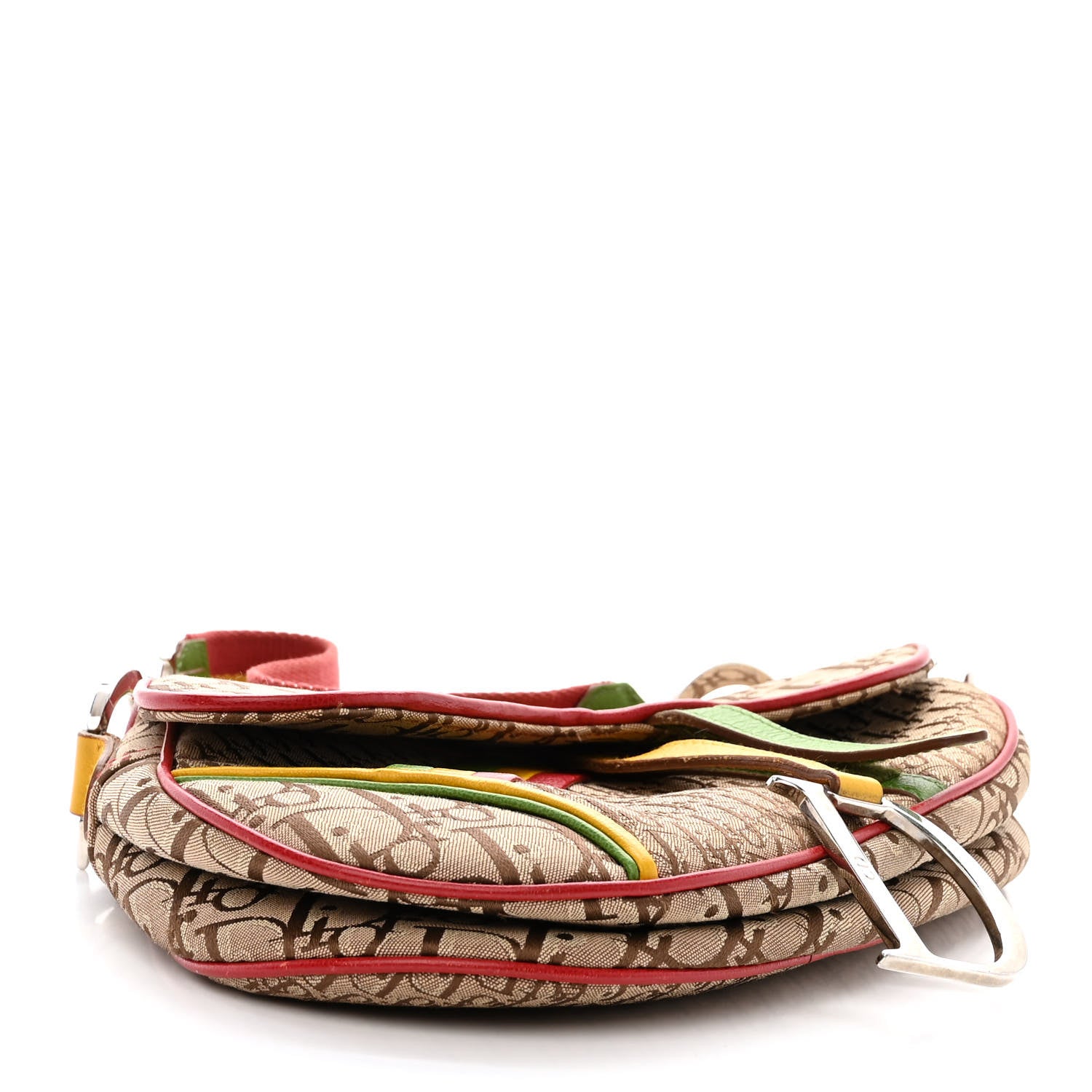 Christian Dior Monogram Rasta Saddle Bag Beige 4 of 10