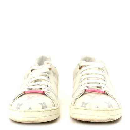 Louis Vuitton Technical Fabric Calfskin Monogram Frontrow Sneakers 35.5 Pink 3 of 10