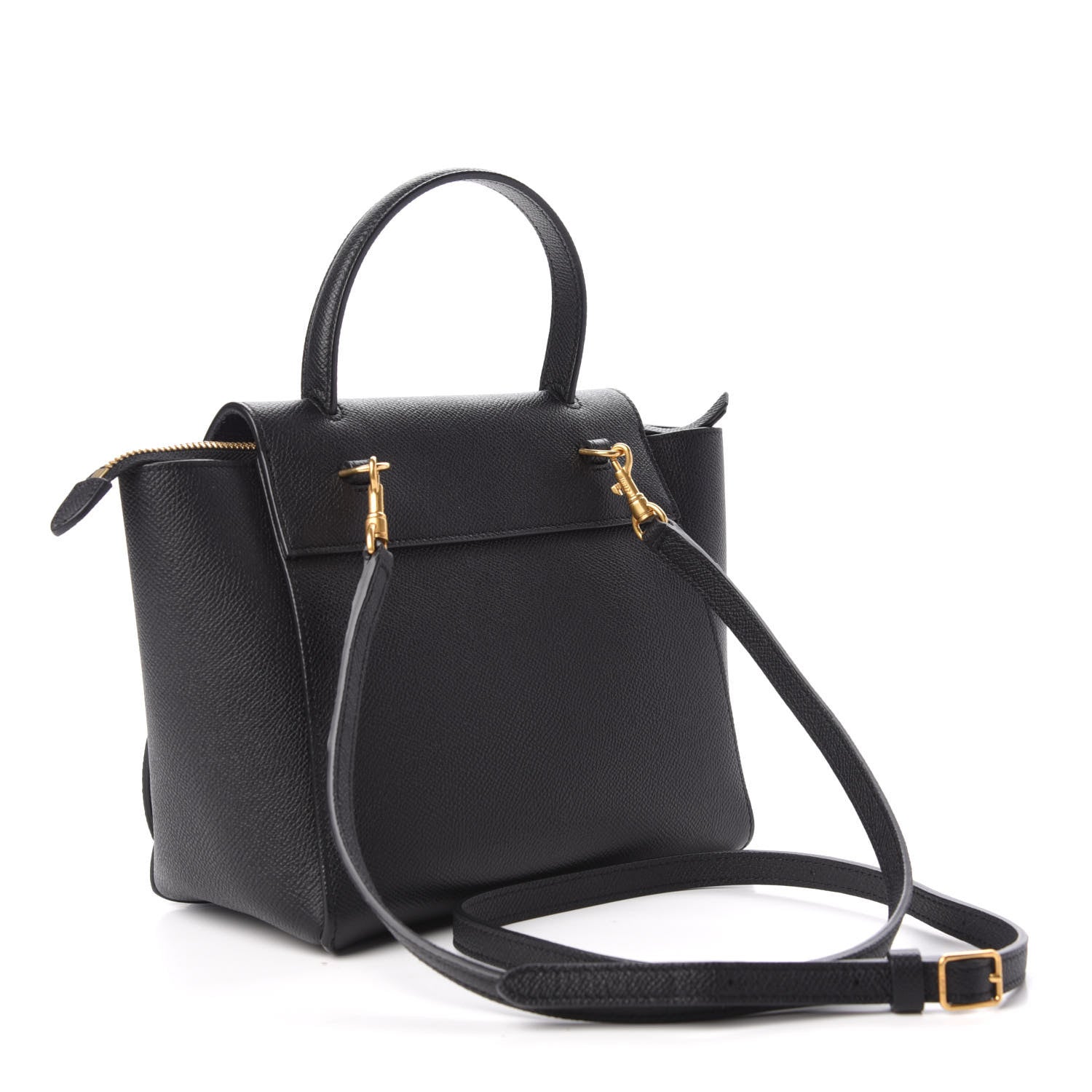 Celine Grained Calfskin Nano Belt Bag Black 4 of 10