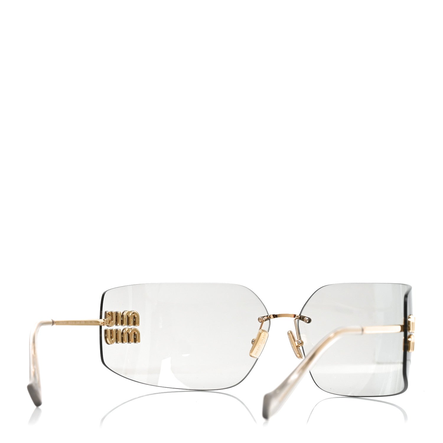 Miu Miu Metal Aube Sunglasses SMU54Y Light Gray 4 of 7