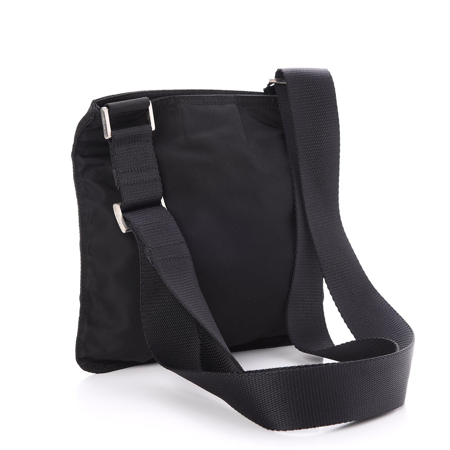 Tessuto Nylon Vela Mini Messenger Bag Nero Black