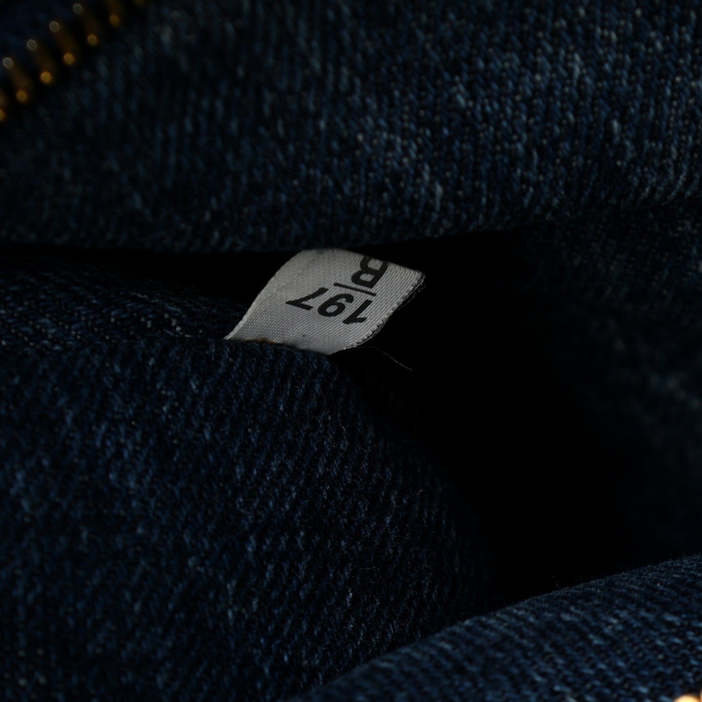 Denim Logo Tote Bleu