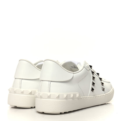 Valentino Garavani Calfskin Rockstud Untitled Open Sneakers 40 White 4 of 9