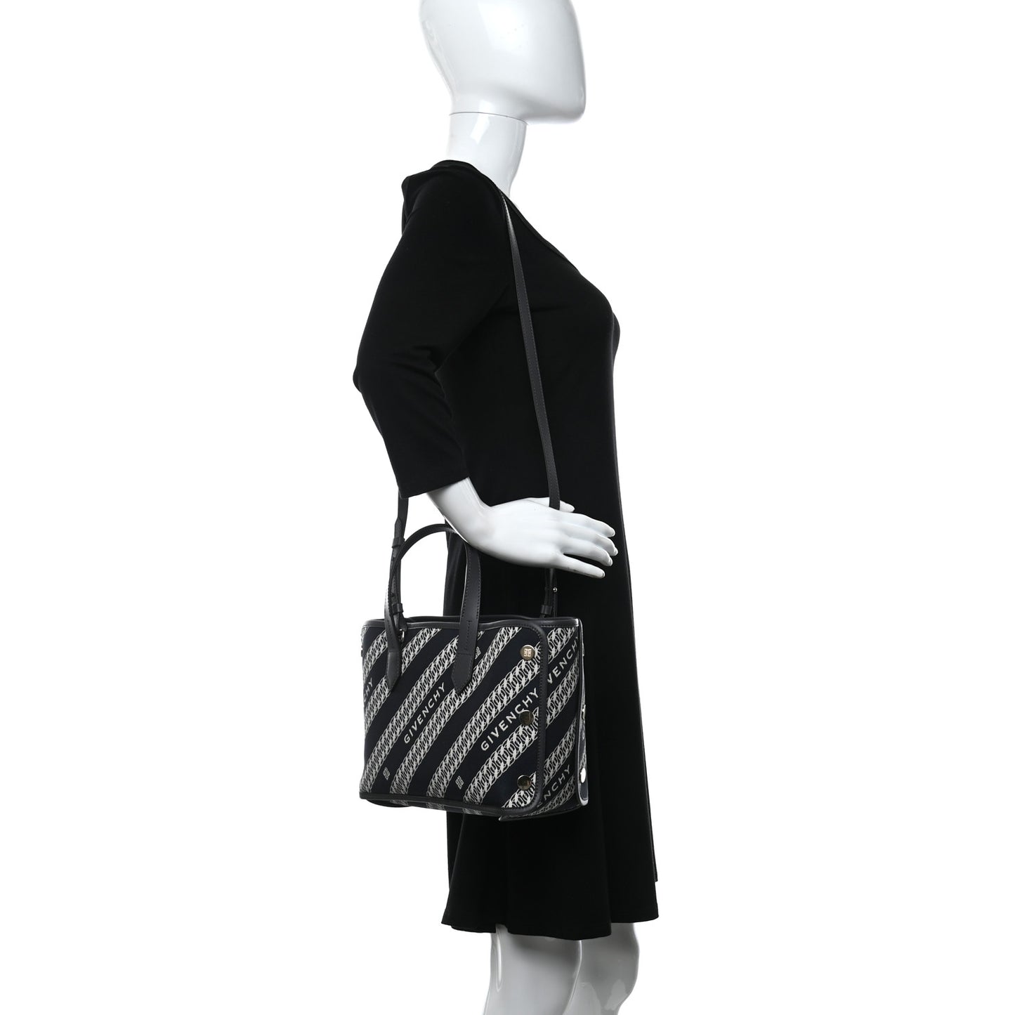 Canvas Mini Bond Shopper Tote Oil Blue