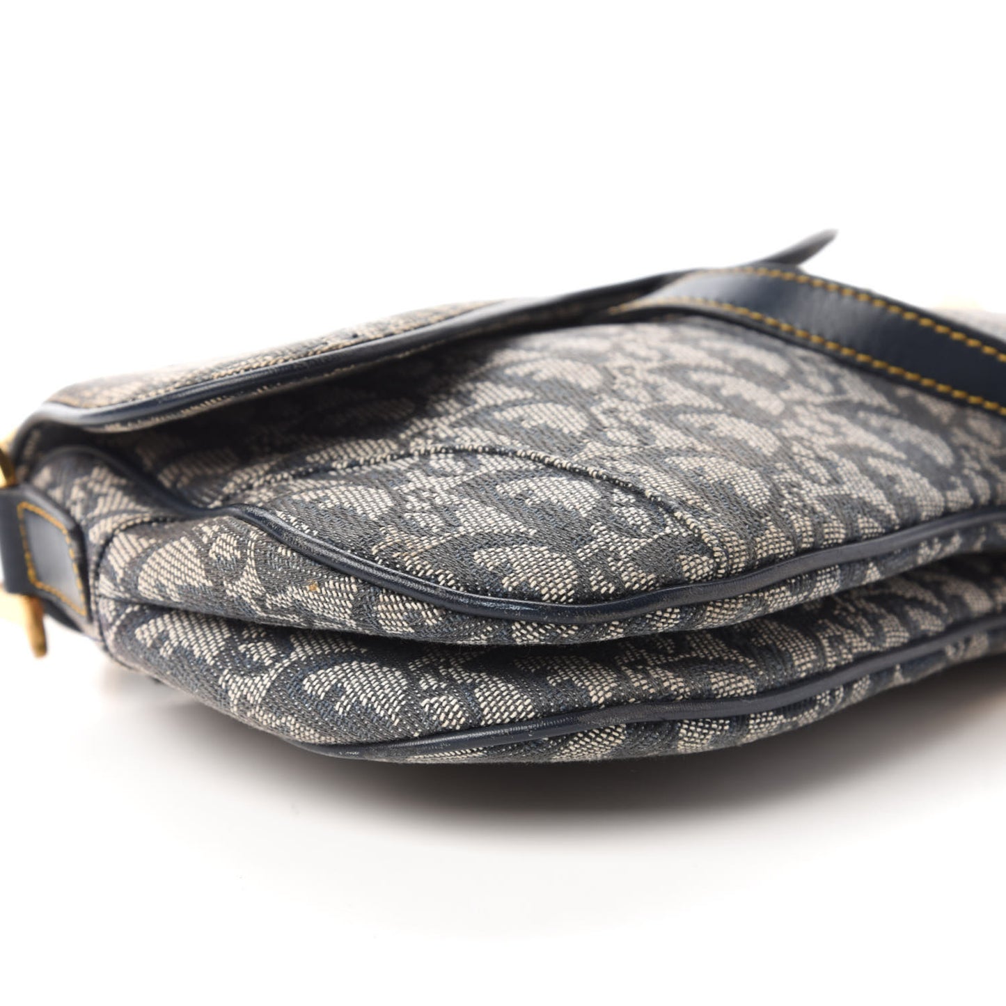 Monogram Double Saddle Bag Navy Blue