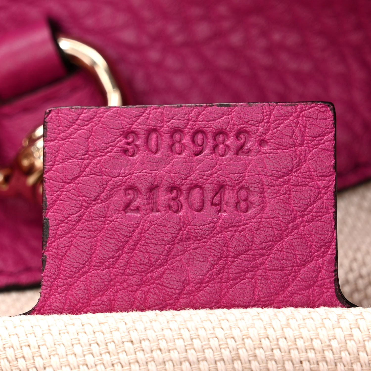 Gucci Cellarius Calfskin Medium Soho Chain Shoulder Bag Bright Bouganville 7 of 11
