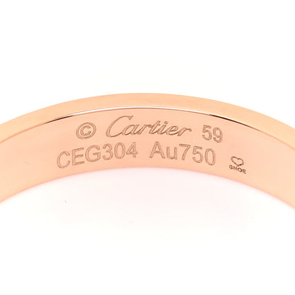 Cartier 18K Pink Gold 3.5mm LOVE Wedding Band Ring 59 8.75 4 of 4