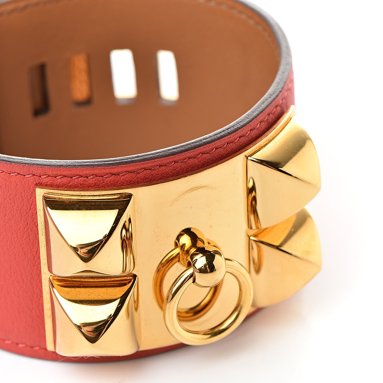 Hermes Swift Collier de Chien CDC Bracelet S Rouge Tomate 9 of 10