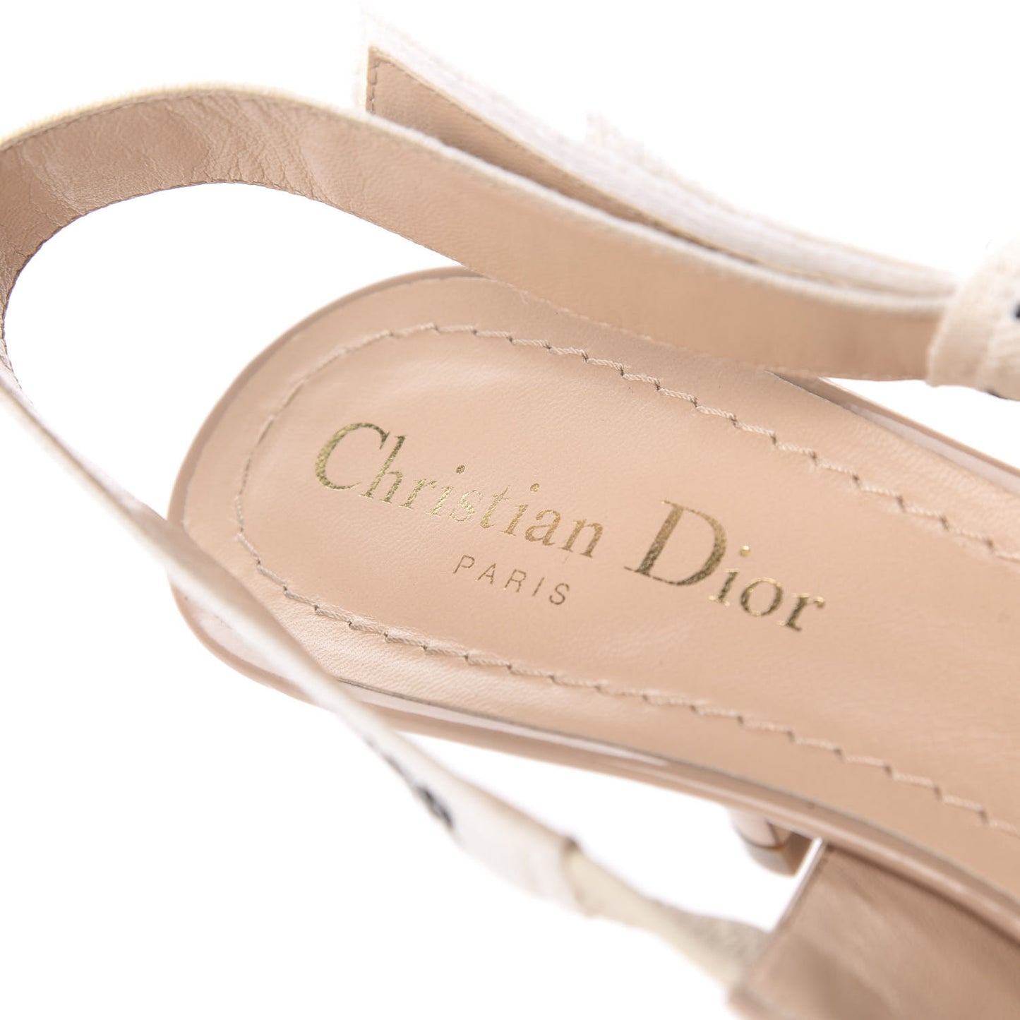 Patent Ribbon J'Adior Slingback 65mm Pumps 37.5 Nude