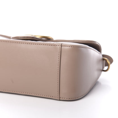 Gucci Calfskin Matelasse Mini GG Marmont Top Handle Shoulder Bag Porcelain Rose 9 of 13