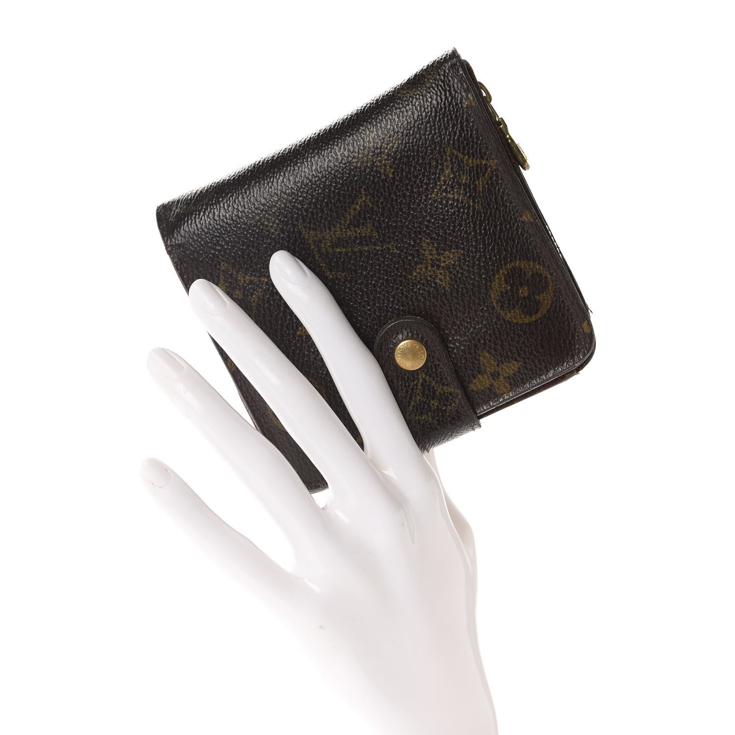 Louis Vuitton Monogram Compact Zippe Zipped Wallet 2 of 13