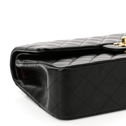 Chanel Lambskin Quilted Medium Double Flap Black 9 of 11