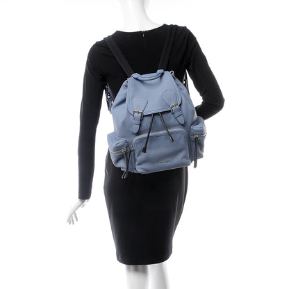 Burberry Deerskin Medium Rucksack Backpack Slate Blue 2 of 8