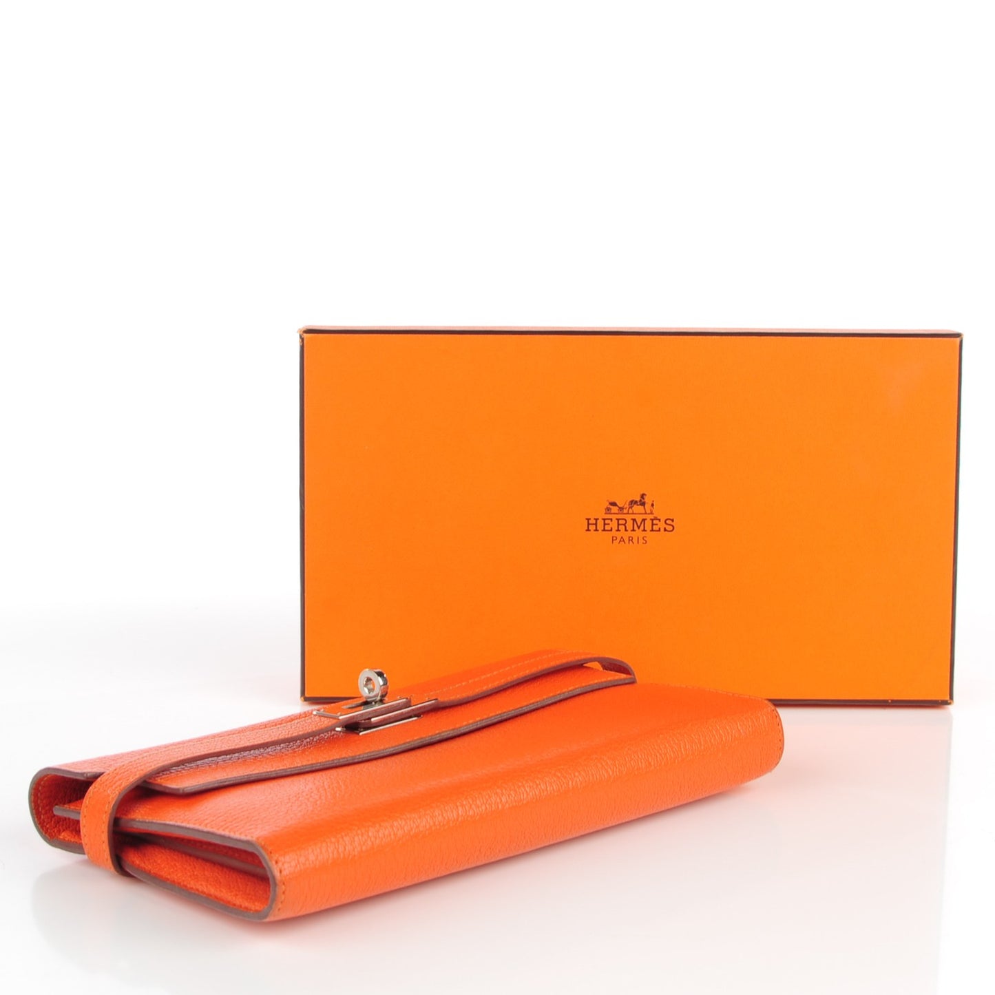 Chevre Mysore Kelly Longue Wallet Feu