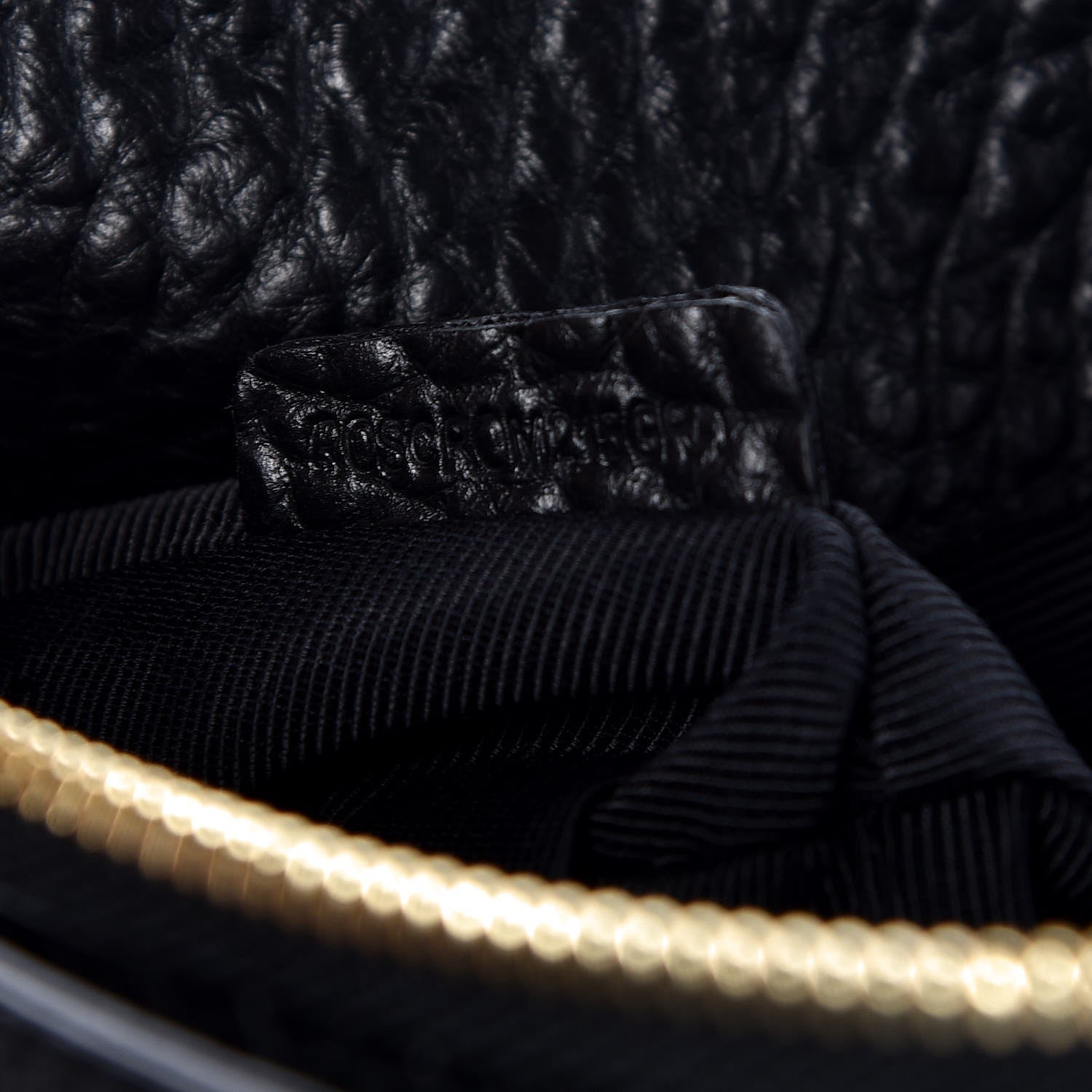 Burberry Signature Grain Calfskin Check Embossed Small Chichester Crossbody Clutch Bag Black 9 of 9