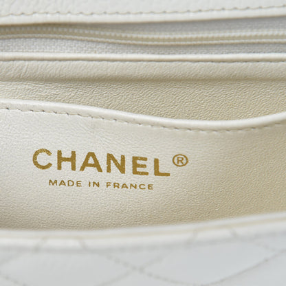Chanel Caviar Quilted Mini Square Flap White 6 of 14