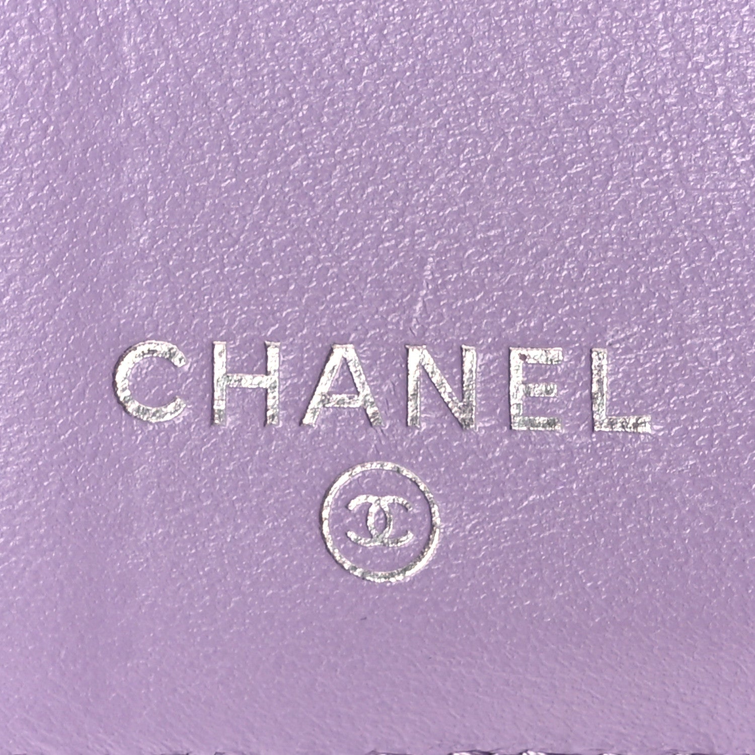 Chanel Caviar Quilted CC Logo Double Flap Wallet Light Purple 7 of 9