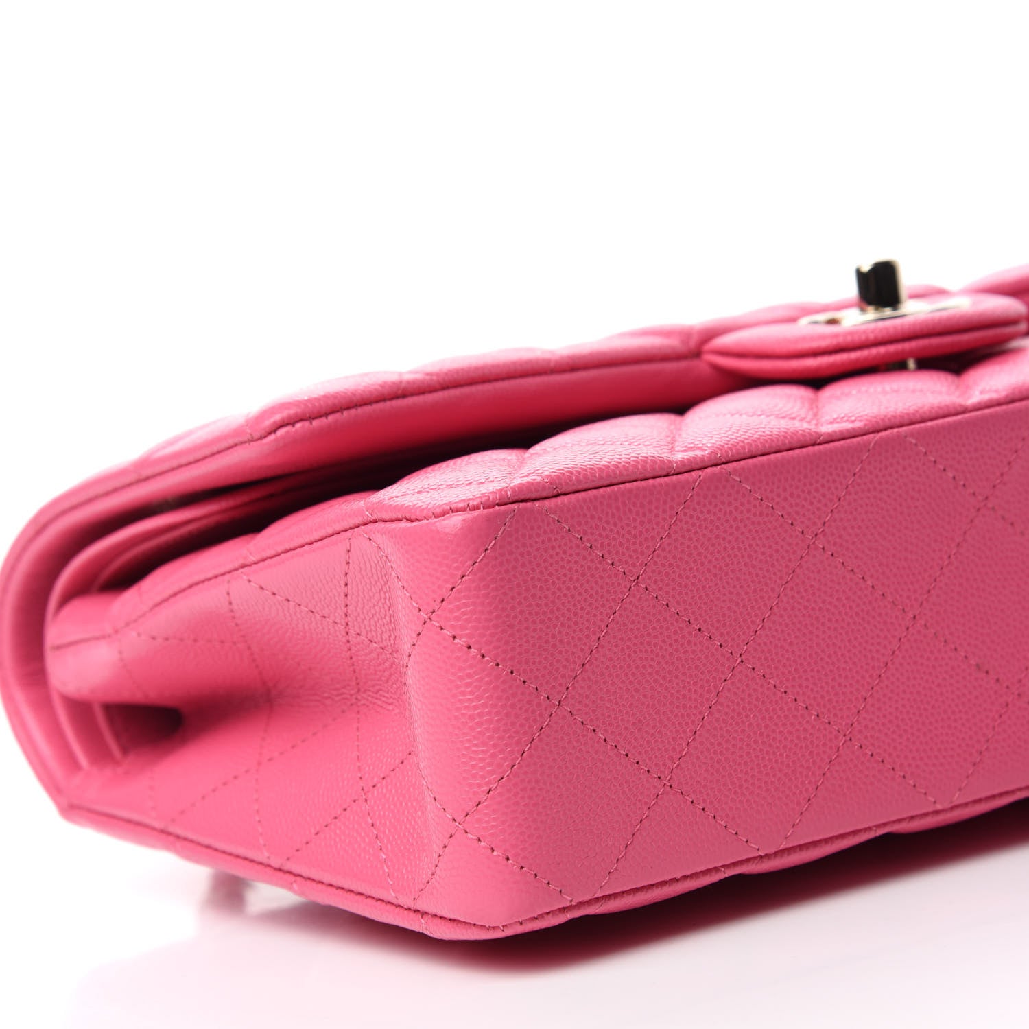 Chanel Caviar Quilted Medium Double Flap Pink 6 of 11