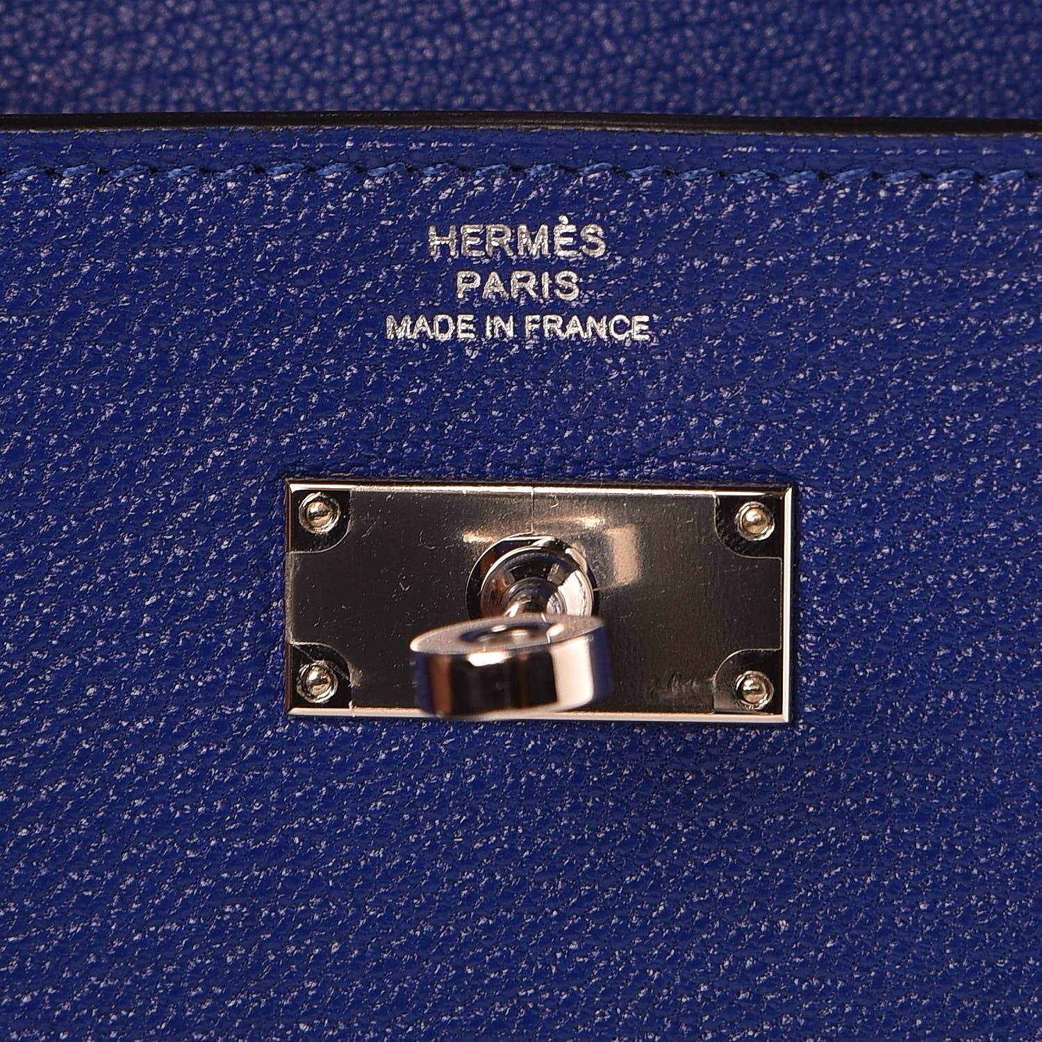 Hermes Chevre Mysore Kelly Longue Wallet Bleu Electrique 6 of 7
