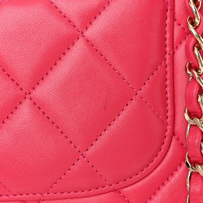 Chanel Lambskin Quilted Small Trendy CC Dual Handle Bag Dark Pink 13 of 16