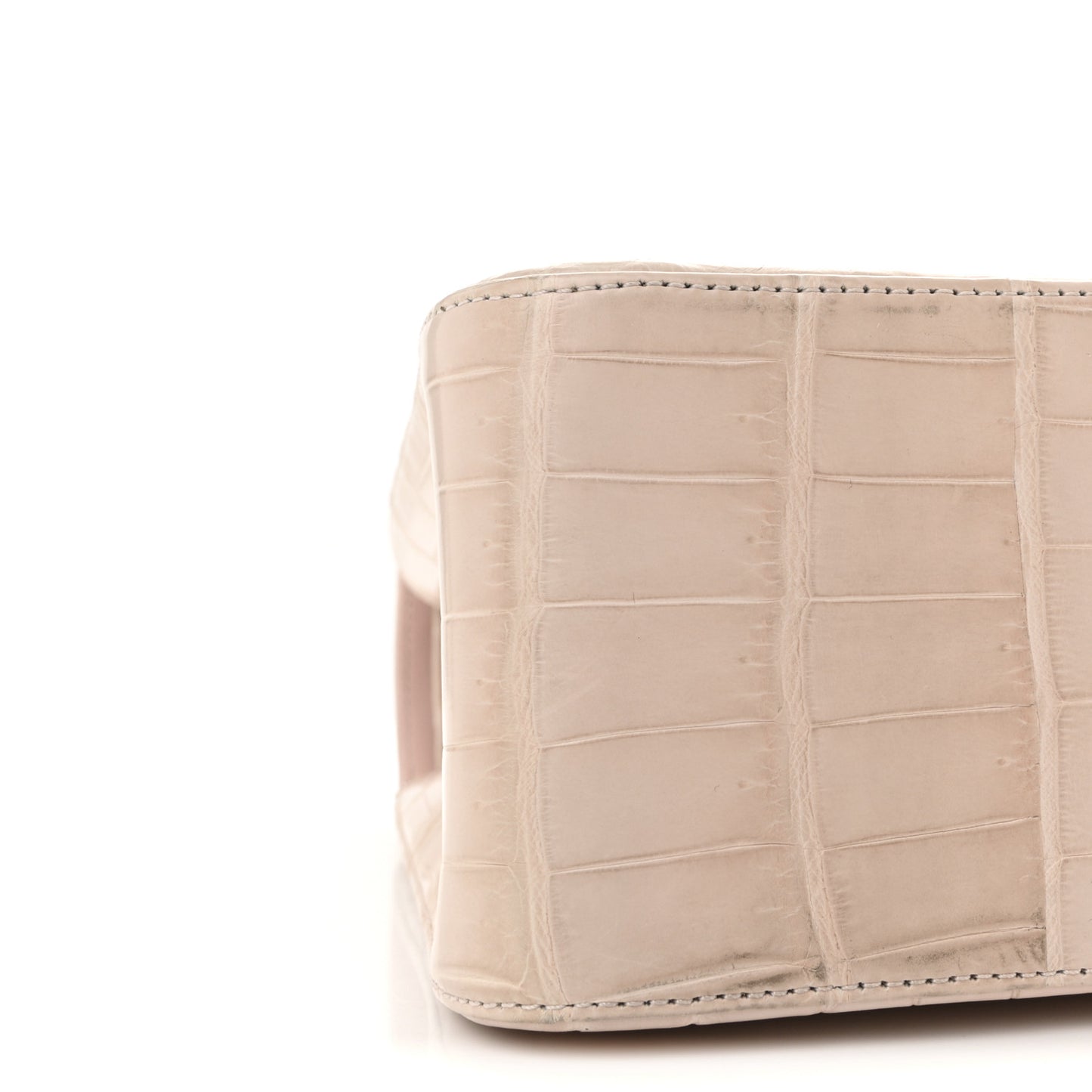 Alligator Jumbo Double Flap Light Pink