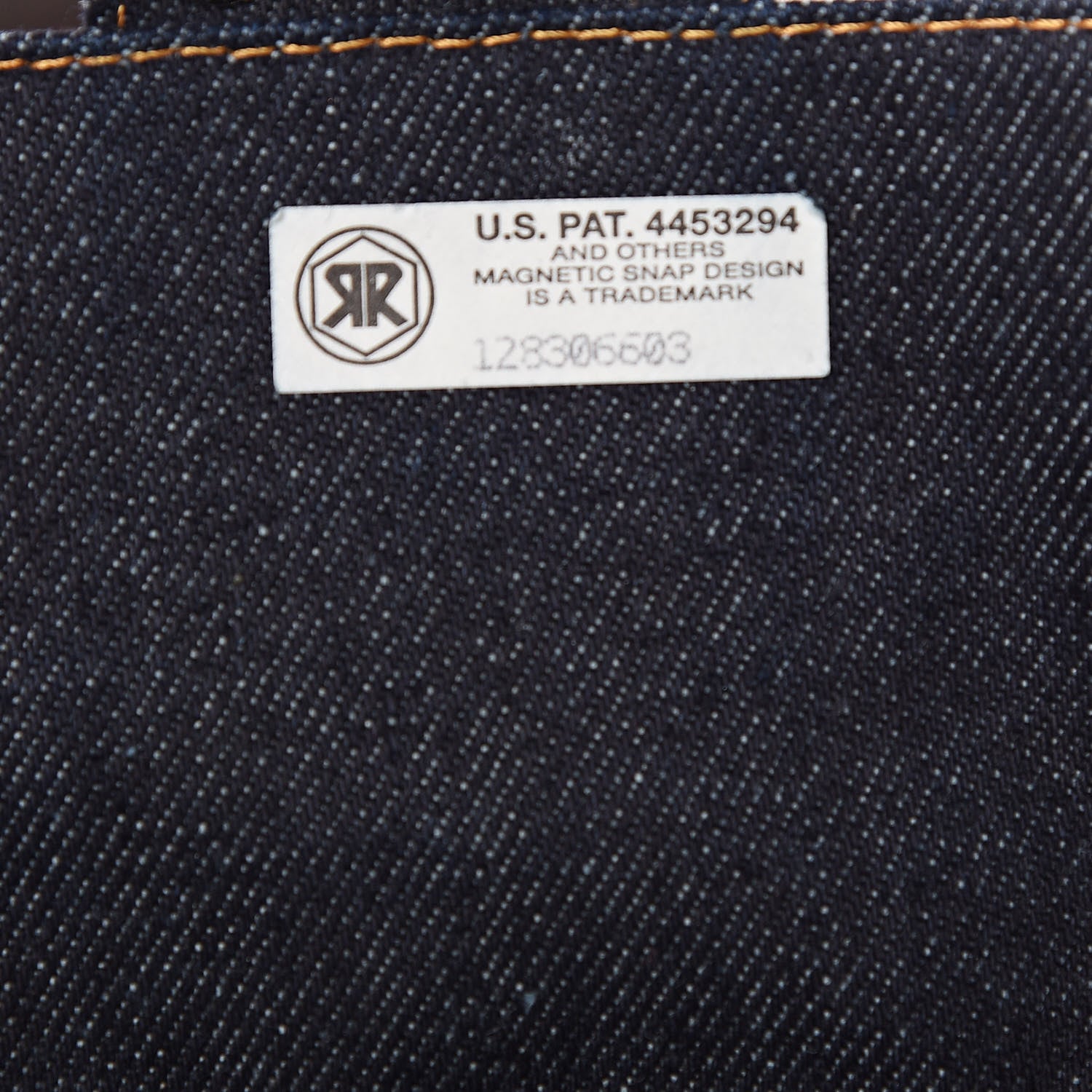 Fendi Denim Flower Applique Baguette Blue 8 of 13