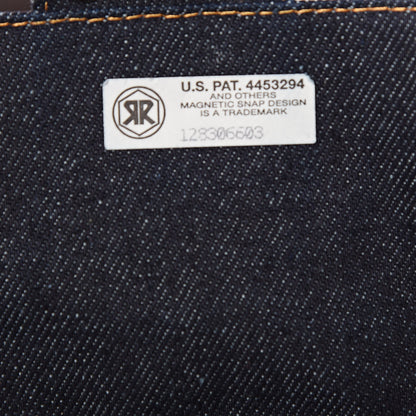 Fendi Denim Flower Applique Baguette Blue 8 of 13
