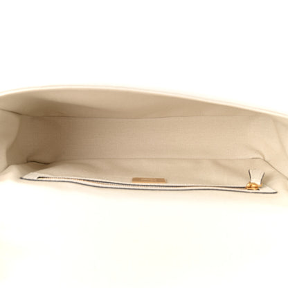 Fendi Canvas Vitello King Extra Strap FF Embroidered Baguette White Ice 5 of 11