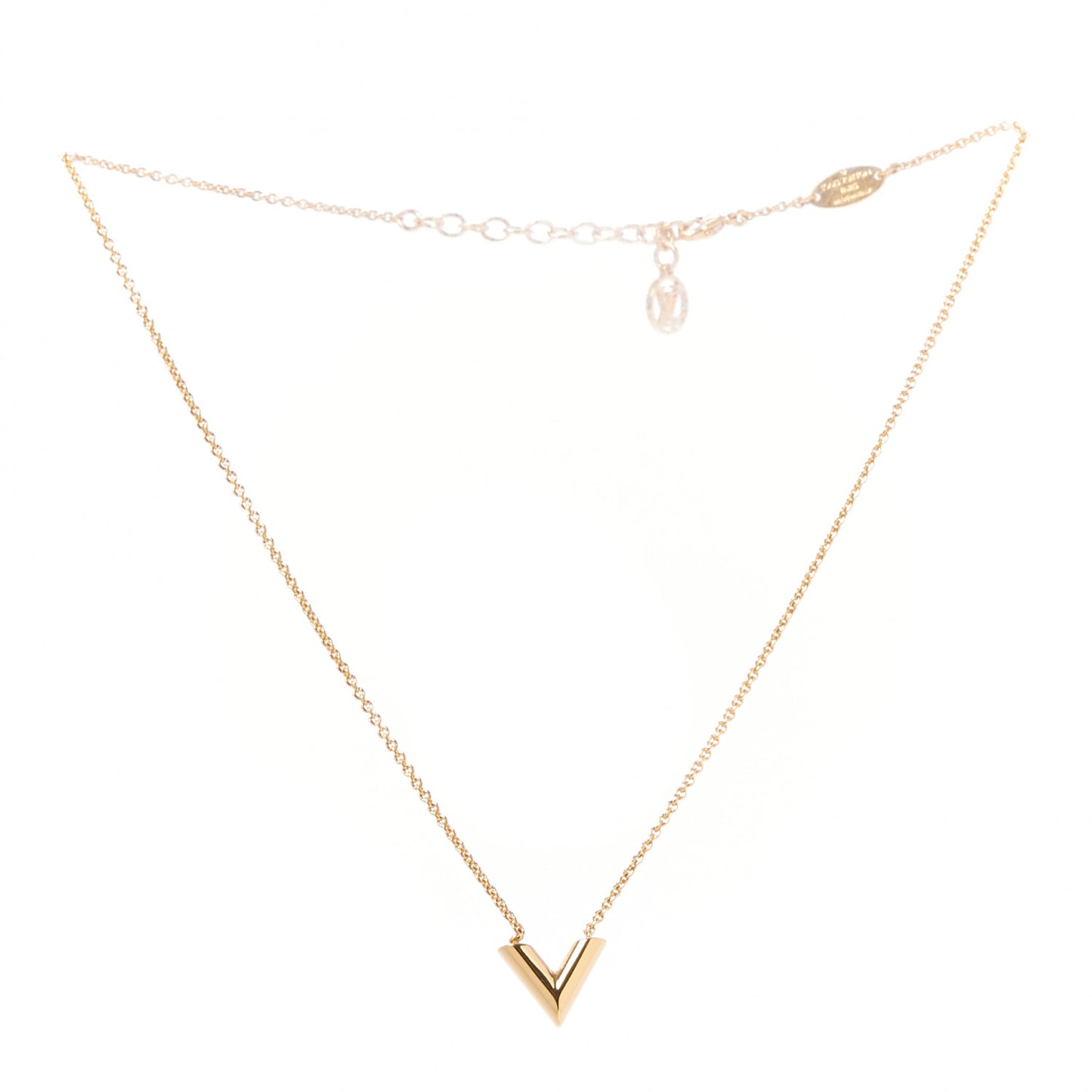 Essential V Necklace Gold